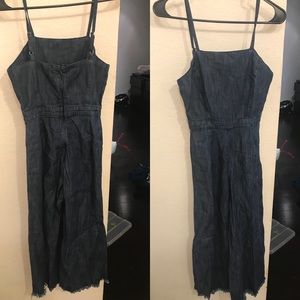 Petite Denim Jumpsuit US0